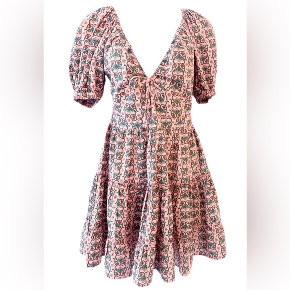 Anna Cate Adeline Dress in Watermelon - Small